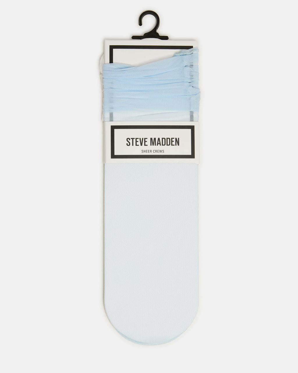 2 PACK SOFIA SOLID MESH CREW SOCKS LIGHT BLUE